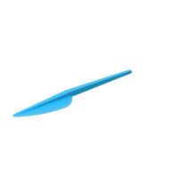 Plastic Knife Blue PNG & PSD Images