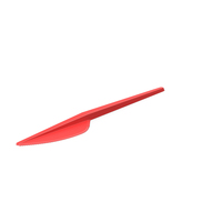Plastic Knife Red PNG & PSD Images