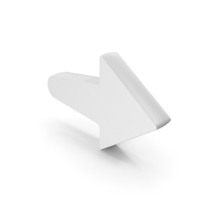 White Web Side Arrow Direction Symbol PNG & PSD Images