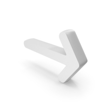 White Web Side Arrow Direction Symbol PNG & PSD Images