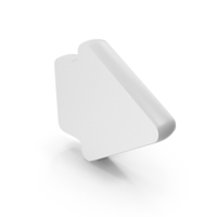 White Web Side Arrow Direction Symbol PNG & PSD Images