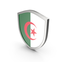 Algeria Flag Shield PNG & PSD Images