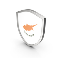 Cyprus Flag Shield PNG & PSD Images