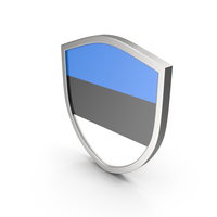 Estonia Flag Shield PNG & PSD Images