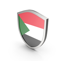 Sudan Flag Shield PNG & PSD Images