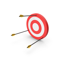 Red Bullseye Target With Arrows PNG & PSD Images