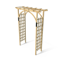Outdoor Wooden Garden Archway PNG & PSD Images