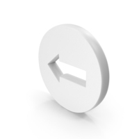 White Web Side Arrow Direction Symbol PNG & PSD Images