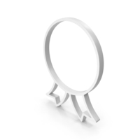 White Award Badge Symbol PNG & PSD Images