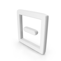 Minus In Square Frame Symbol PNG & PSD Images