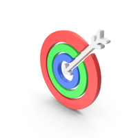 RGB Win Arrow Hit Centre Target PNG & PSD Images