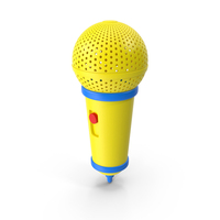 MICROPHONE CARTOON BLUE PNG & PSD Images