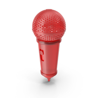 MICROPHONE CARTOON RED PNG & PSD Images
