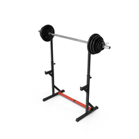 Clean Barbell And Squat Stand PNG & PSD Images
