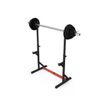 Dirty Barbell And Squat Stand PNG & PSD Images