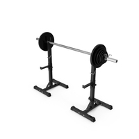 Clean Barbell And Squat Stand PNG & PSD Images