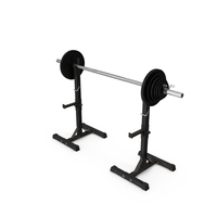 Dirty Barbell And Squat Stand PNG & PSD Images