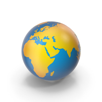 Globe Blue Orange PNG & PSD Images