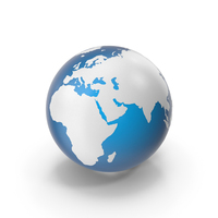 Blue & White Globe PNG & PSD Images