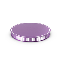Purple  Cylindrical Display Podium Lighted-Up. PNG & PSD Images