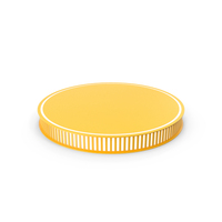 Yellow Cylindrical Display Podium, Lighted-Up. PNG & PSD Images