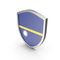 Nauru Flag Shield Symbol PNG & PSD Images