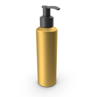 Cosmetic Bottle Gold PNG & PSD Images