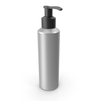 Cosmetic Bottle Silver PNG & PSD Images