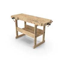 Dirty Wood Working Bench PNG & PSD Images