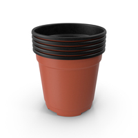 Small Clean Five Pot Stack PNG & PSD Images