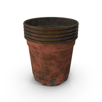 Small Dirty Five Pot Stack PNG & PSD Images