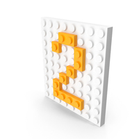 Building Toy Brick Number 2 PNG & PSD Images