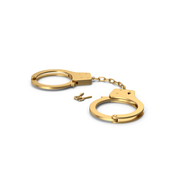 Gold Handcuffs PNG & PSD Images