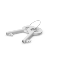 White Handcuff Keys PNG & PSD Images