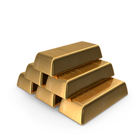 Stack Of Gold Bars PNG & PSD Images