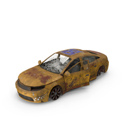 Wrecked Taxi Car PNG & PSD Images