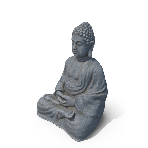 Meditating Buddha Stone Statue PNG & PSD Images