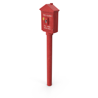Retro Fire Alarm Call Box Aged PNG & PSD Images