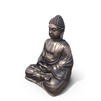 Sitting Buddha Statue Bronze PNG & PSD Images
