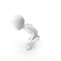 Stickman Crouching PNG & PSD Images