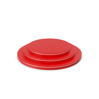 Product Display Podium With Red Round Steps. Strip Lighting On Side Surfaces. PNG & PSD Images
