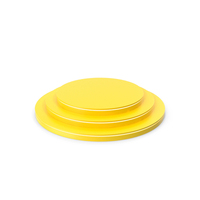 Product Display Podium With Yellow Round Steps. Strip Lighting On Side Surfaces. PNG & PSD Images