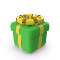 Green & Yellow Present PNG & PSD Images