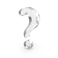 Ice Question Mark Symbol PNG & PSD Images