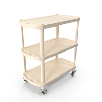 Hospital Rolling Cart Beige PNG & PSD Images