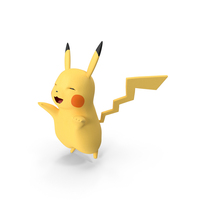 Pikachu Happy Pose PNG & PSD Images