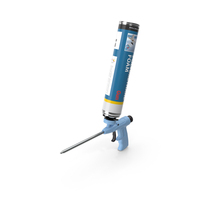 Polyurethane Spray Gun with Foam Balloon Assembled PNG & PSD Images