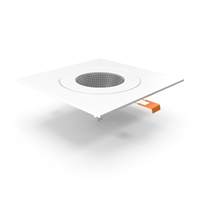 Recessed Modular Ceiling Lamp White PNG & PSD Images