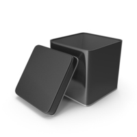 Open Tin Black PNG & PSD Images