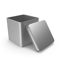 Open Tin Silver PNG & PSD Images